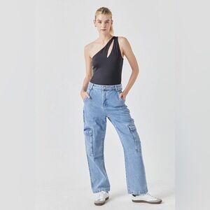 GREY LAB BAGGY CARGO JEANS